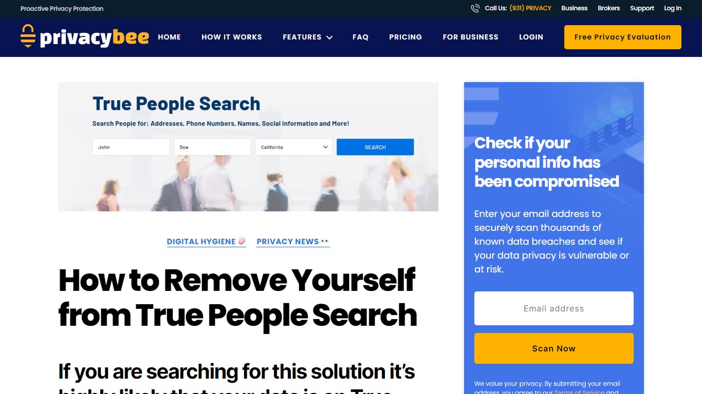 How To Remove Your Info From TruePeopleSearch | Easiest Guide - Privacy Bee